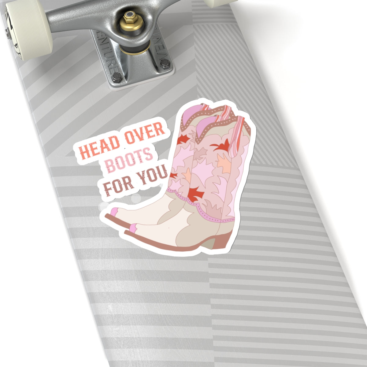 head over boots - vinyl sticker