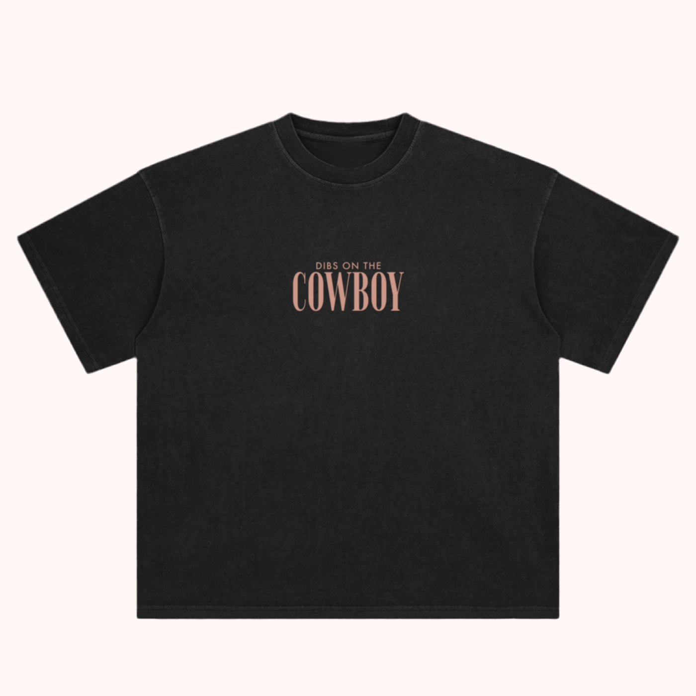 dibs on the cowboy - distressed tee