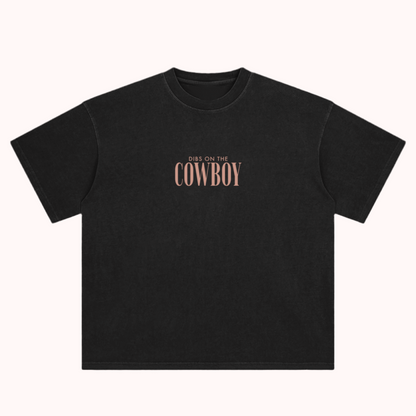 dibs on the cowboy - distressed tee