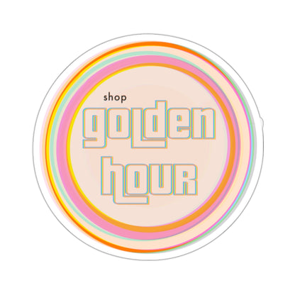 shop golden hour - vinyl sticker