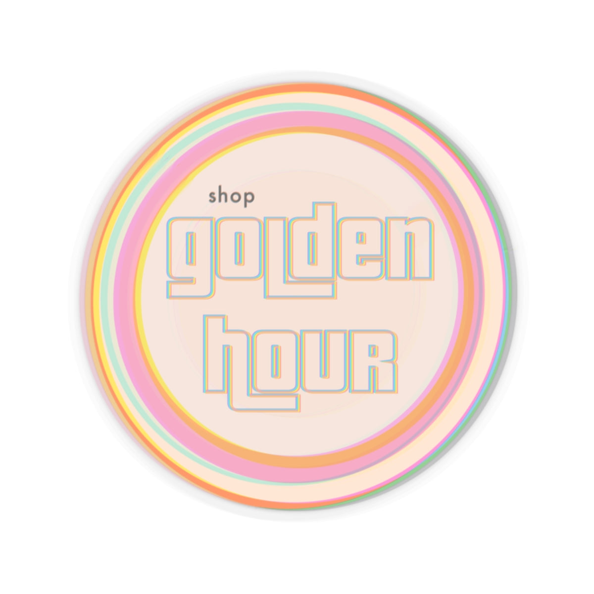 shop golden hour - vinyl sticker