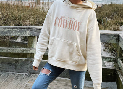 dibs on the cowboy - premium hoodie