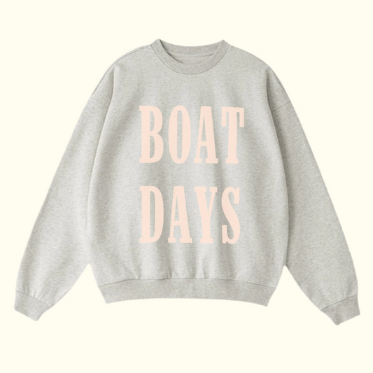 boat days - oversized crewneck