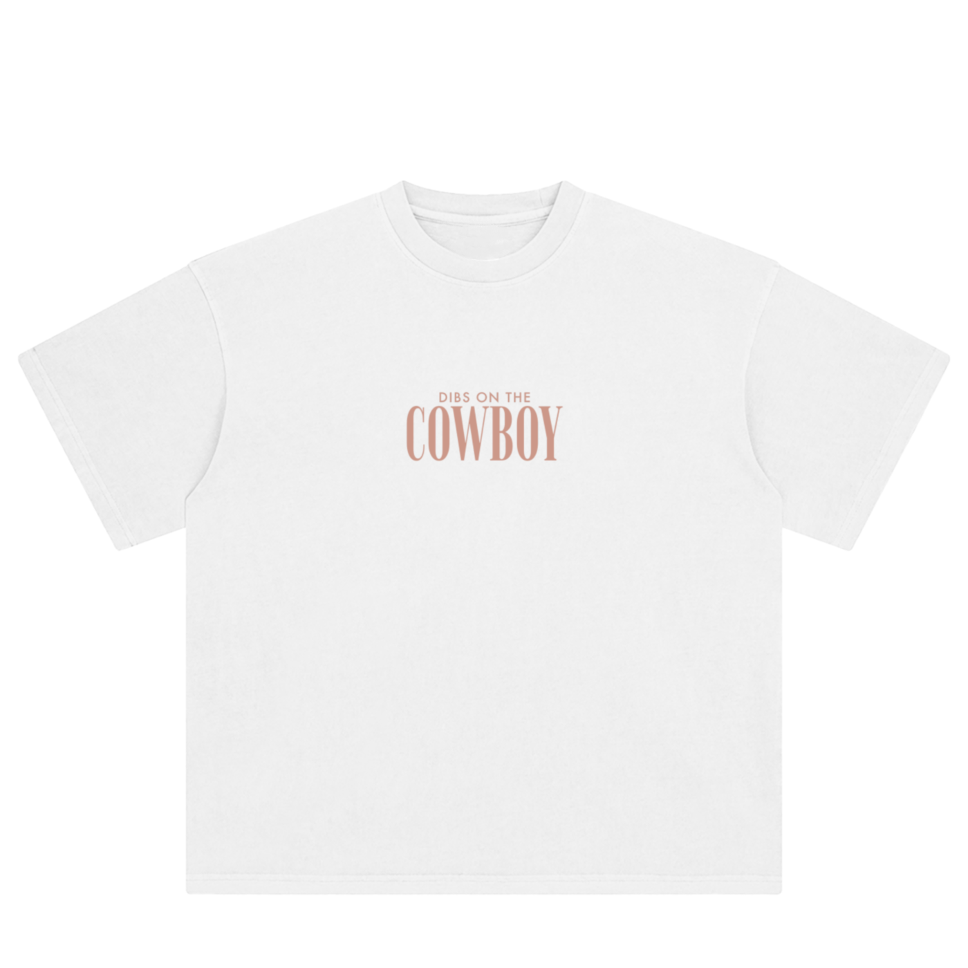 dibs on the cowboy - distressed tee