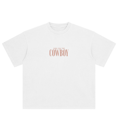 dibs on the cowboy - distressed tee