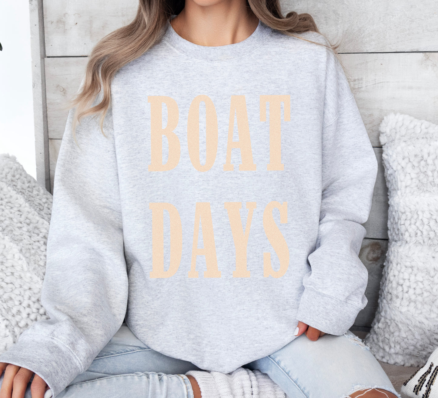 boat days - oversized crewneck