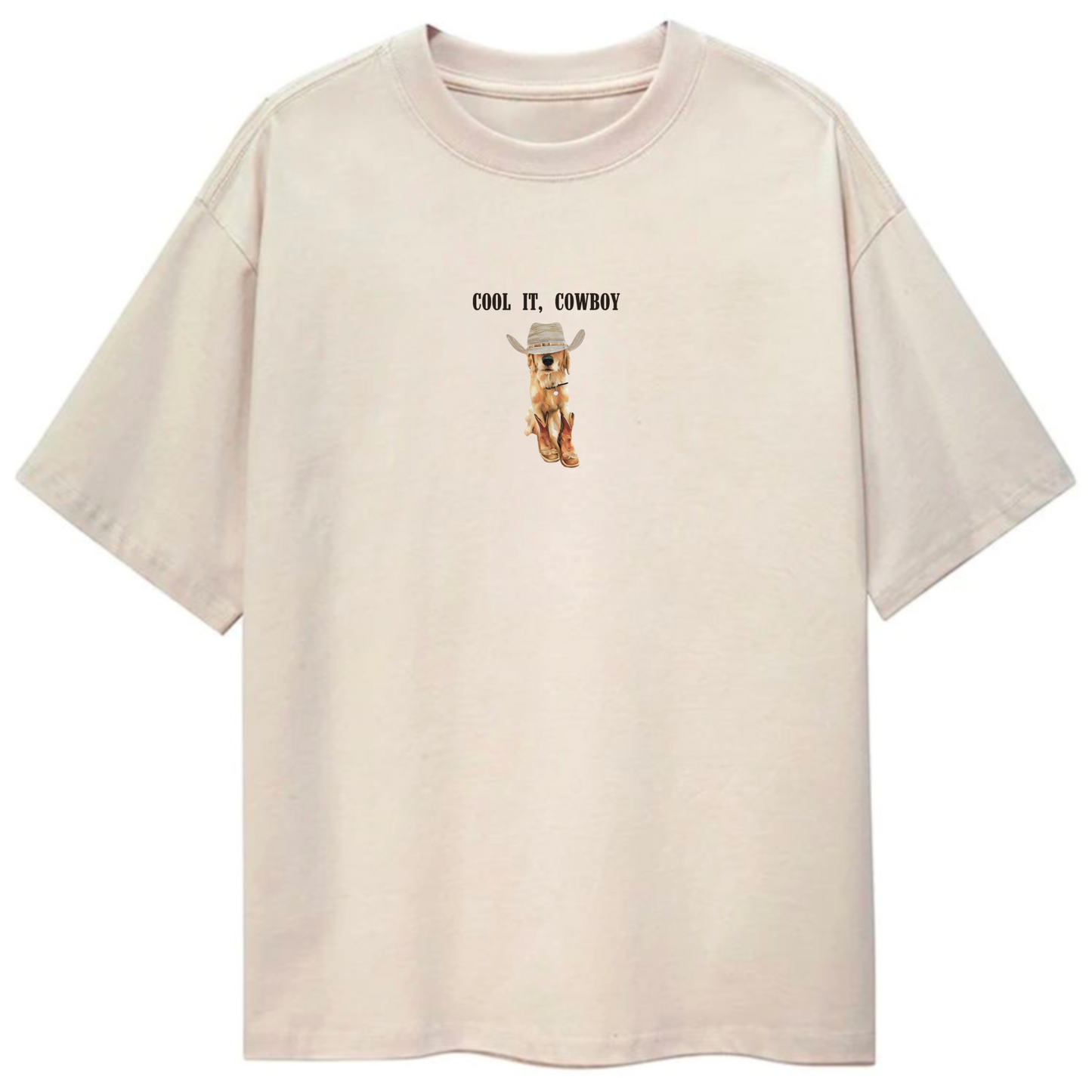 cool it cowboy - oversized tee