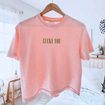 lucky you - boxy tee