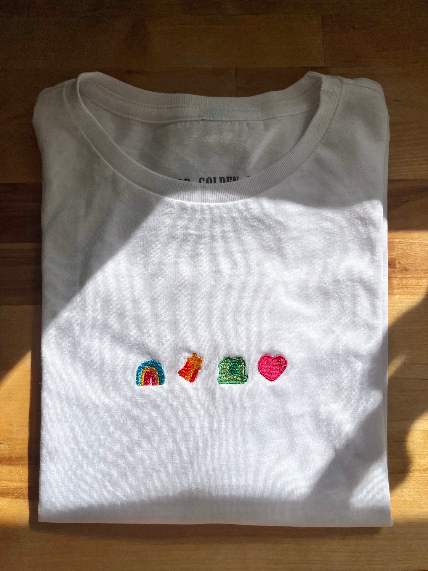 embroidered lucky charms tee