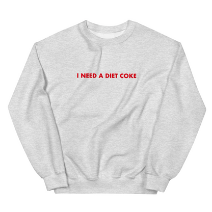 embroidered diet coke - crew