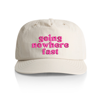 embroidered nowhere fast - surf snapback